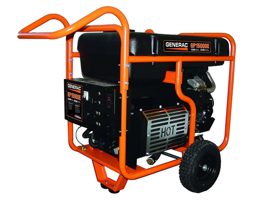 Generac GP15000E 15000W/22500W Generator 50A Gas Electric Start 5734 Open Box
