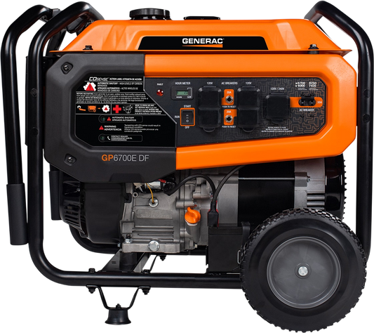Generac GP6700EDF 6700/8250W Generator Dual Fuel Gas Propane Electric Start COSense 8062 RFB