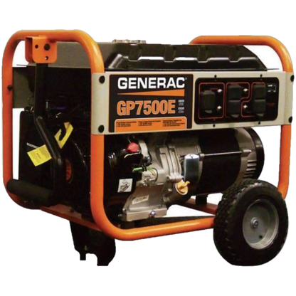 Generac GP7500E 7500W/9375W Gas Generator Electric Start Manufacturer RFB
