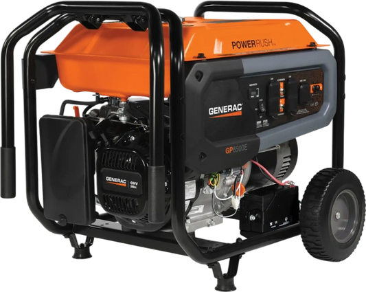 Generac GP6500E DF 6500W/8125W Generator Dual Fuel Gas Liquid Propane Electric Start CARB 8152 Manufacturer RFB