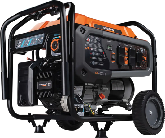Generac GP4000 DF 4000W/4500W Generator Gas Propane Recoil Start with CO Sense 8155 RFB