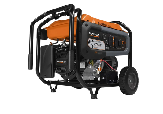 Generac 7676 GP8000E 8000W/10000W Electric Start 50ST CARB PowerRush Gas Generator New