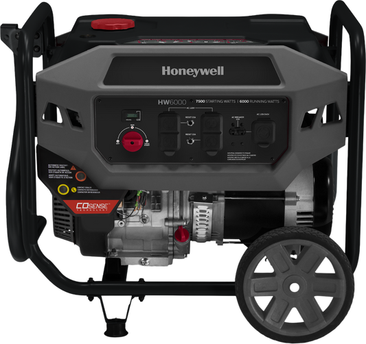 Honeywell/Generac 6046 6000W/7500W Generator Gas with COSENSE Technology CARB Compliant HW6000CO New