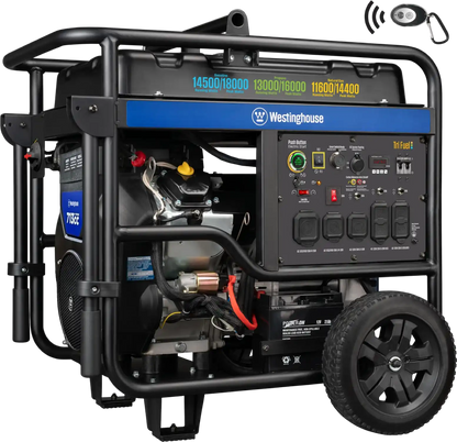 Westinghouse WGen14500TFc 14500W/18000W Generator Tri-Fuel Gasoline Liquid Propane Natural Gas CO Sensor Remote Start New