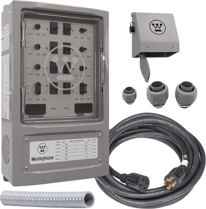 Westinghouse WMTS30A10C 30 Amp Manual Transfer Switch Kit New