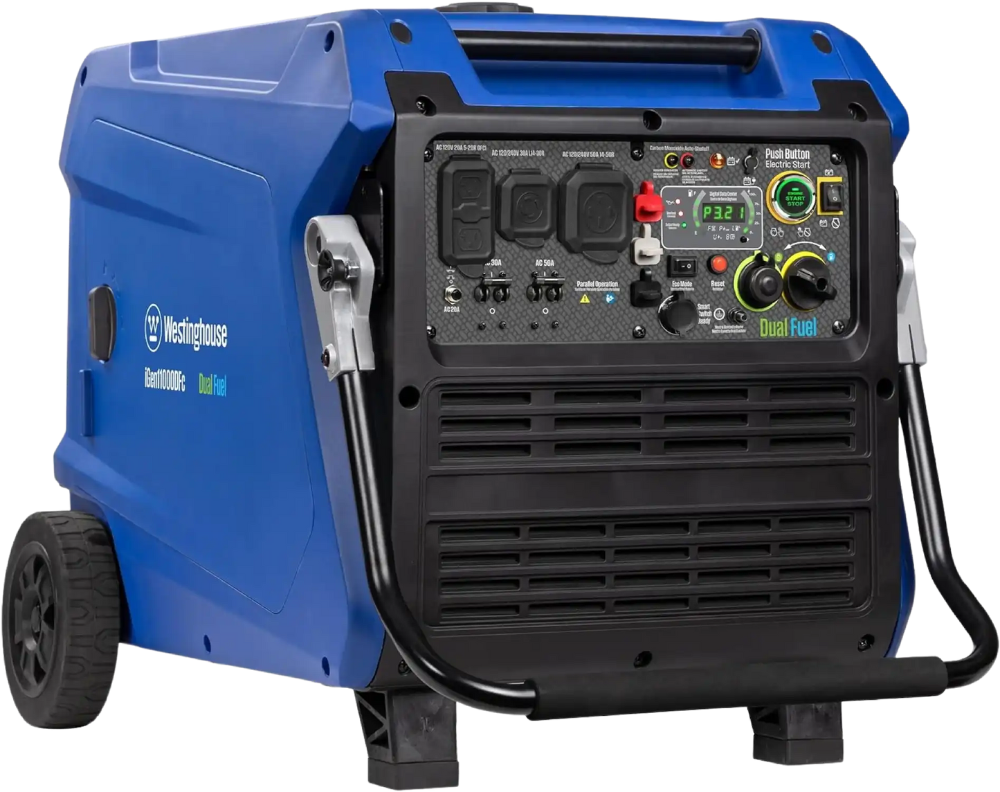 Westinghouse iGen11000DFc Dual Fuel Inverter Generator 9000W/11000W 50 Amp With CO Sensor Remote Start New