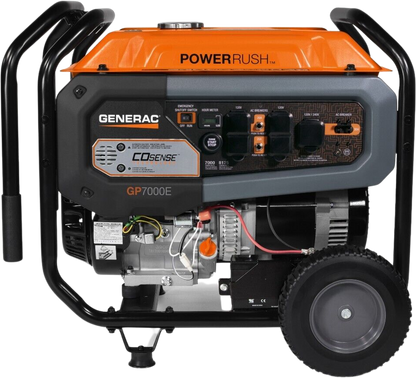 Generac GP7000E Portable Generator 7000W/8125W Electric Start 50 State CARB with 20 Foot Cord New
